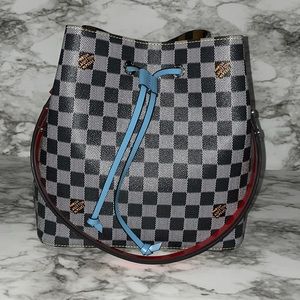 Louis Vuitton RARE Limited Edition Black & White Damier Canvas NeoNoe Bag